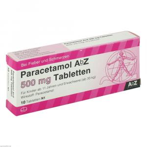 PARACETAMOL AbZ 500 mg Tabletten