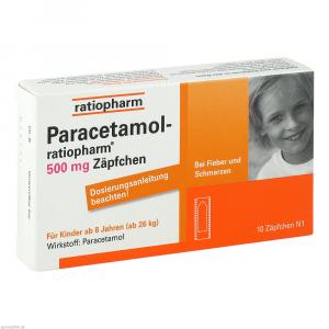 PARACETAMOL-ratiopharm 500 mg Zäpfchen