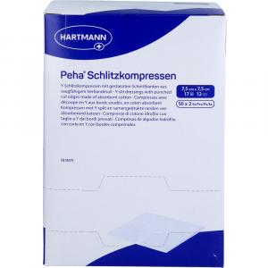 PEHA SCHLITZKOMPRESSEN 7,5x7,5 cm steril