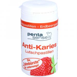 PENTA-SENSE Anti-Karies Lutschpastillen Erdbeere