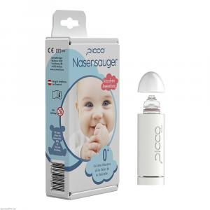 PICCO POCKET Nasensauger Babys Kinder TED weiß