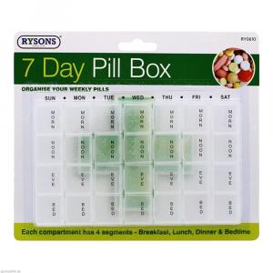 PILLENDOSE 7 Tage+4 Fächer International