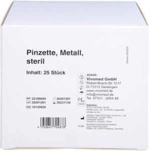PINZETTE Einmal steril Metall