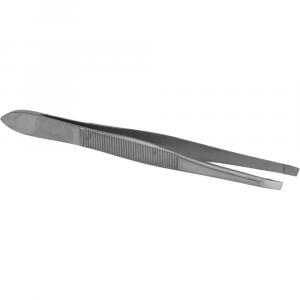 PINZETTE schräg rostfrei 3 mm 9 cm