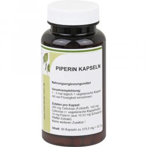 PIPERIN schwarz Pfeffer Extrakt Kapseln
