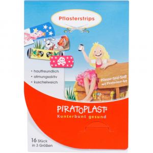 PIRATOPLAST Mädchen Pflasterstrips 3 Größen