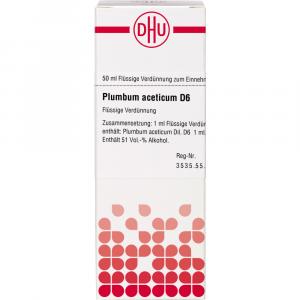PLUMBUM ACETICUM D 6 Dilution
