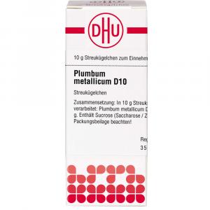 PLUMBUM METALLICUM D 10 Globuli