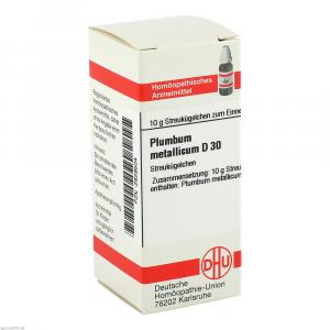PLUMBUM METALLICUM D 30 Globuli