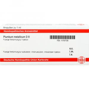 PLUMBUM METALLICUM D 8 Ampullen