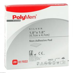 POLYMEM Wund Pad Silber n.klebend 5x5 cm
