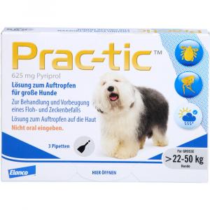 PRAC tic f.große Hunde 22-50 kg Einzeldosispip.