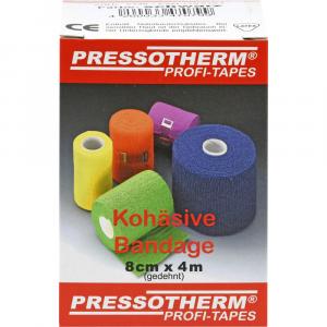 PRESSOTHERM Kohäsive Bandage 8 cmx4 m schwarz