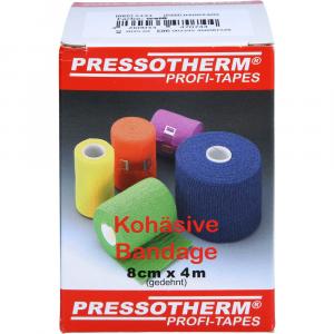 PRESSOTHERM Kohäsive Bandage 8 cmx4 m weiß