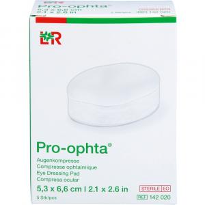 PRO-OPHTA Augenkompressen 5,3x6,6 cm steril