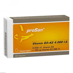 PROSAN Vitamin D3+K2 4.000 I.E. Kapseln