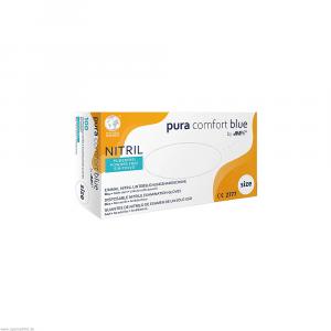 PURA COMFORT Hands.Nitril unste.puderfr.XXL blau