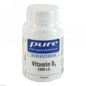 PURE ENCAPSULATIONS Vitamin D3 1000 I.E. Kapseln