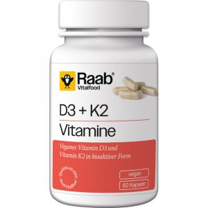 RAAB Vitalfood Vitamin D3 K2 Kapseln