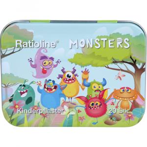 RATIOLINE Kinderpflaster Strips 3 Größen Blechbox