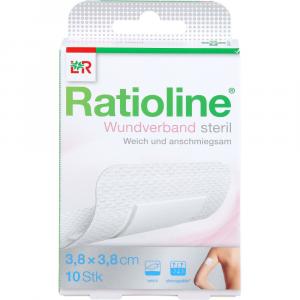 RATIOLINE Wundverband 3,8x3,8 cm steril