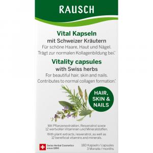 RAUSCH Vital Kapseln m.Schweizer Kräuter 3 M.Glas