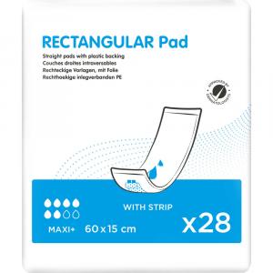 RECTANGULAR Pad maxi+ 15x60 cm with strip