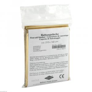 RETTUNGSDECKE KFZ 160x210 cm gold/silber