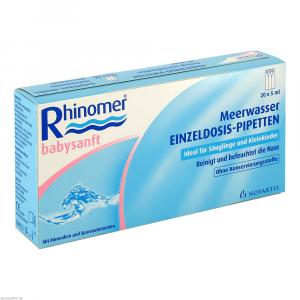 RHINOMER babysanft Meerwasser 5ml Einzeldosispip. RHINOMER babysanft Meerwasser 5ml Einzeldosispip.
