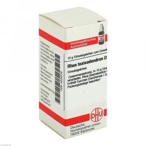 RHUS TOXICODENDRON D 8 Globuli