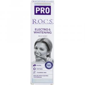 ROCS PRO Electro & Whitening mild mint Zahncreme