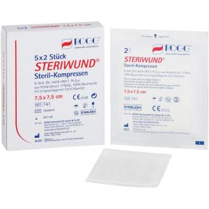 ROGG STERIWUND Kompr.5x5 cm steril 8fach