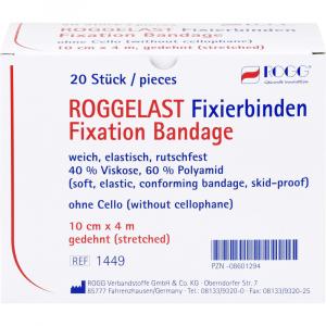 ROGGELAST Fixierbinden 10 cmx4 m o.Cellophan