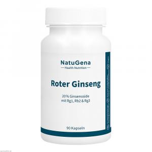 ROTER PANAX Ginseng 20% Ginsenoside vegan Kapseln