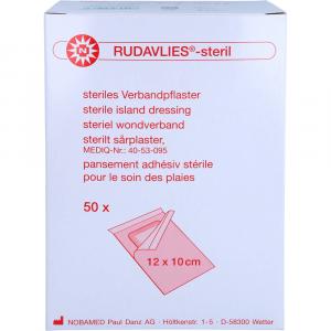 RUDAVLIES-steril Verbandpflaster 10x12 cm