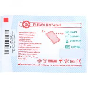 RUDAVLIES-steril Verbandpflaster5x7 cm