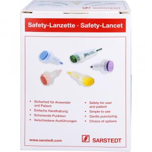 SAFETY-LANZETTEN 21 G Einst.Tiefe 1,8mm norm.grün