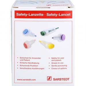 SAFETY LANZETTEN Klinge 1,5 lila Einst.Tiefe 1,5mm