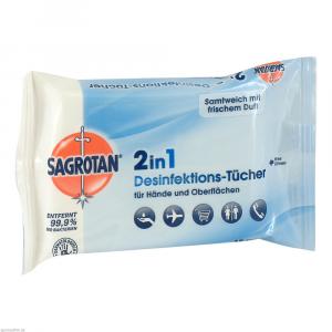 SAGROTAN 2in1 Desinfektions-Tücher