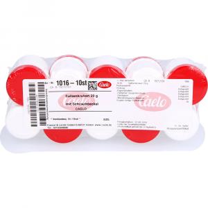SALBENKRUKE weiß 20 g m.Schraubdeckel rot