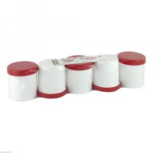 SALBENKRUKE weiß 200 g m.Schraubdeckel rot