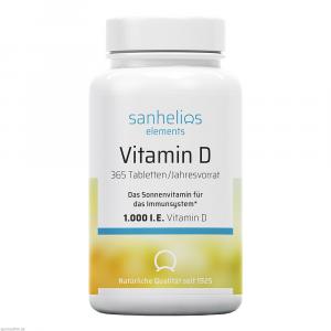 SANHELIOS Vitamin D 1.000 I.E. Tabletten