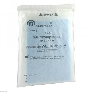 SAUGKOMPRESSEN steril 15x25 cm