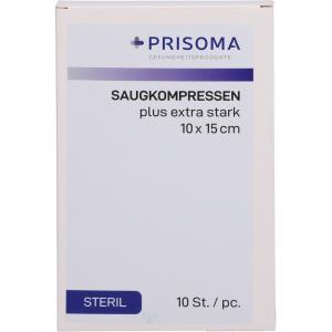 SAUGKOMPRESSEN steril plus Prisoma ex.sta.10x15cm