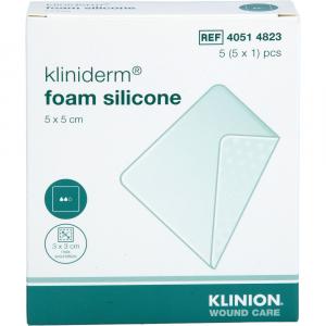SCHAUMVERBAND Silikon 5x5 cm ohne Kleberand