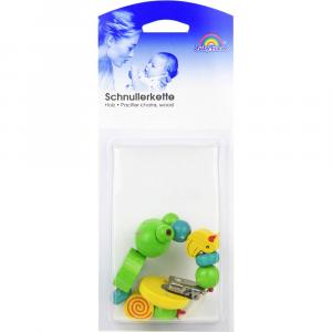 SCHNULLERKETTE Holz Frosch