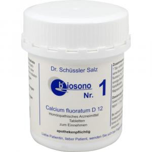 SCHÜSSLER BIOSONO Nr.1 Tabletten