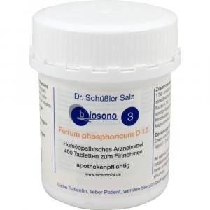 SCHÜSSLER BIOSONO Nr.3 Tabletten