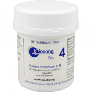 SCHÜSSLER BIOSONO Nr.4 Tabletten