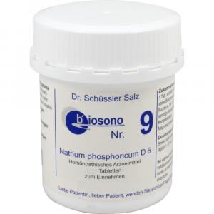 SCHÜSSLER BIOSONO Nr.9 Tabletten